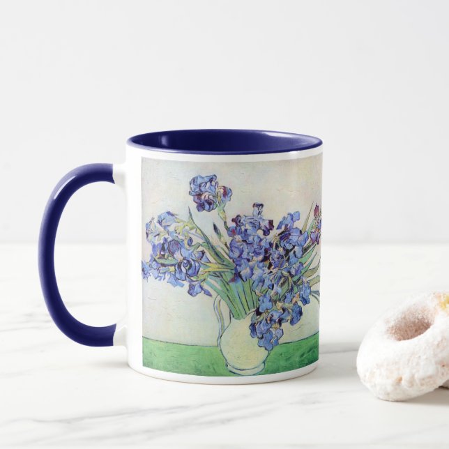Caneca Vase "Ainda viva" com irrisões de Vincent van Gogh (Com Donut)