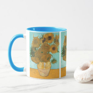 Caneca Vase com 12 Girassóis por Vincent van Gogh