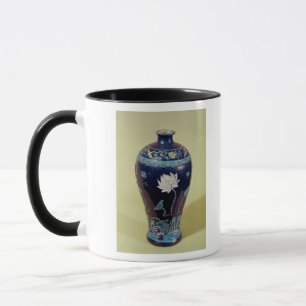 Caneca Vaso de Ming com a decoração de três cores