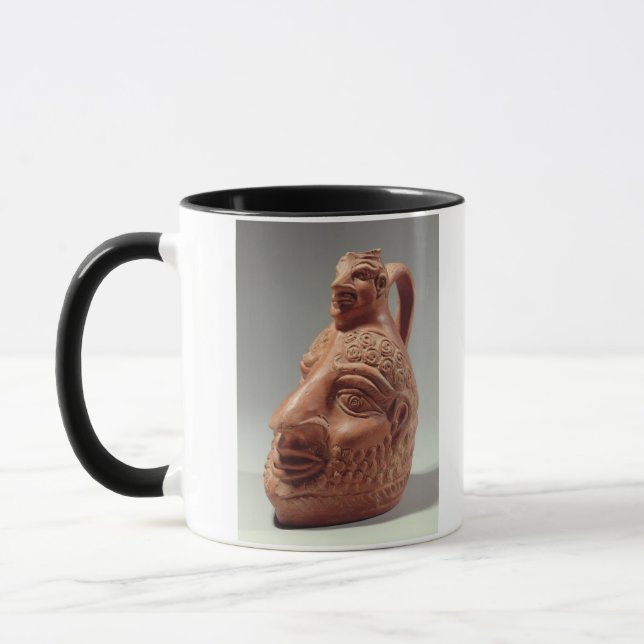 Caneca Vaso na forma da cabeça dobro, ANÚNCIO c.400 (Esquerda)