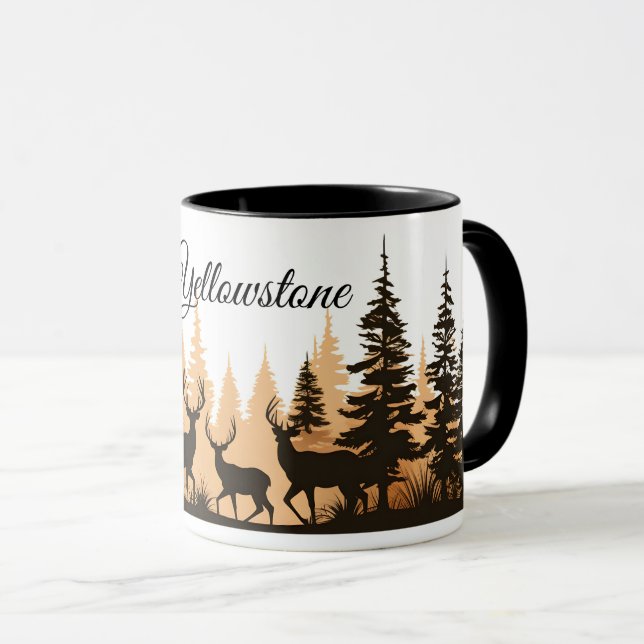 Caneca Veado De Café Mug-Yellowstone (Frente Esquerda)
