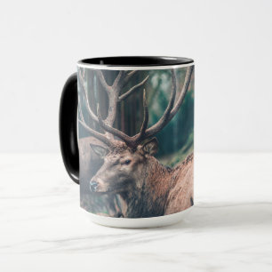 Caneca Veado Grande Marrom Buck com Grandes Barcos