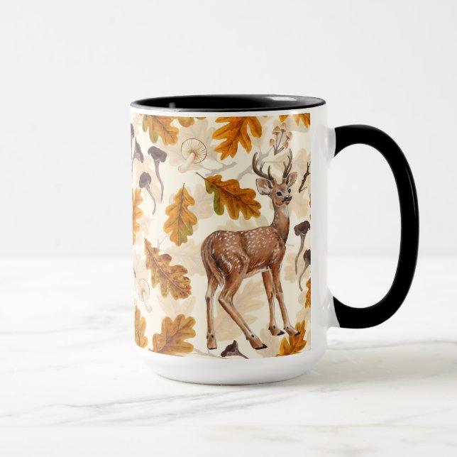 Caneca Veado na floresta de outono (Direita)
