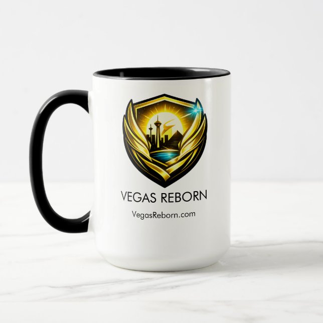 Caneca Vegas Reborn Gold Crest 15 oz Combo  (Esquerda)