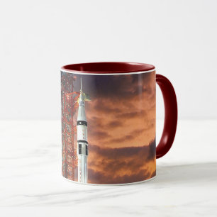 Caneca Veículo de Lançamento da NASA Apollo Soyuz ao Nasc