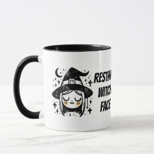 Caneca Vela Perfumada Personalizável De Rosto De Bruxa
