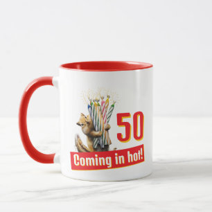 Caneca Velas de Aniversário de Esquilo