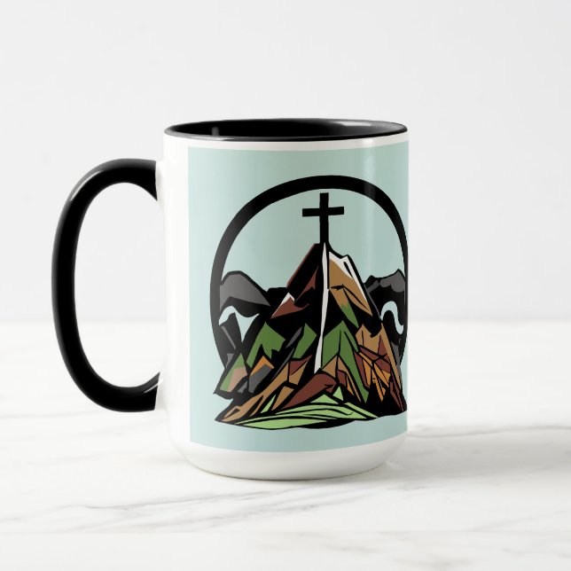 Caneca Velha Cruz Cristã Rústica (Esquerda)