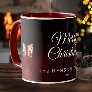 Caneca Velha Lanterna Leve Feliz Família de Roteiros de