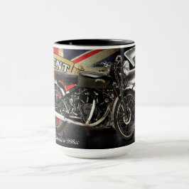 Caneca Velomotor 1952 preto da sombra 998cc de Vincent