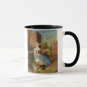 Caneca Vendedor vegetal, jardim de Covent, c.1726 (óleo