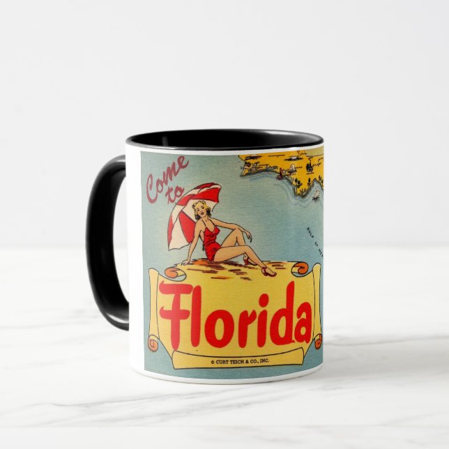 Caneca Venha para a Flórida (Frente Esquerda)