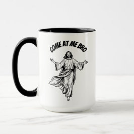 Caneca Venha Para Mim Irmão Engraçado Jesus Bíblia Cristã
