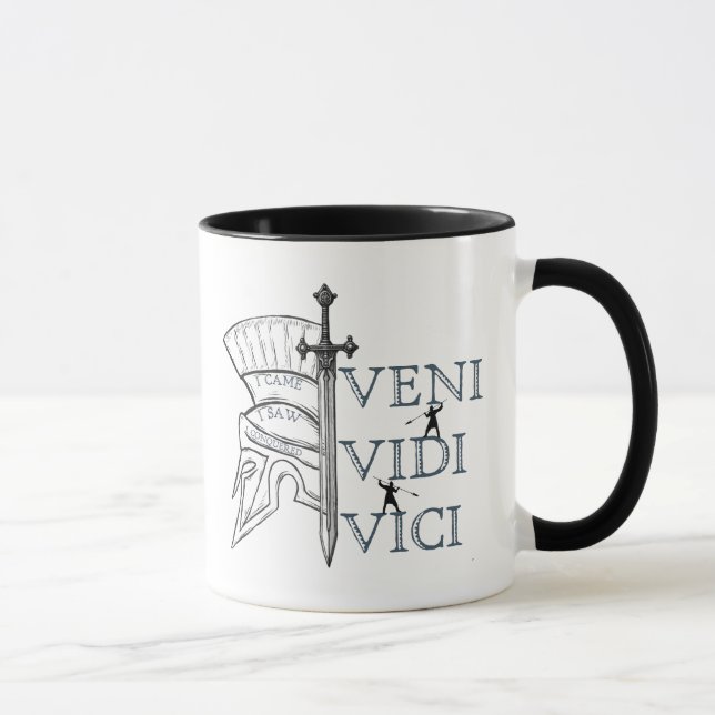 Caneca veni vici vidi roman impire spqr mug (Direita)