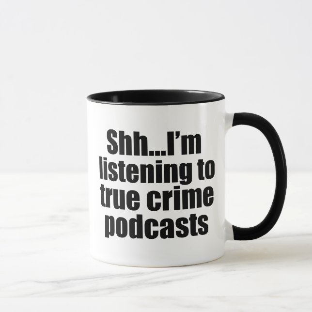 Caneca Ventilador do Podcast do Crime Real Engraçado (Direita)