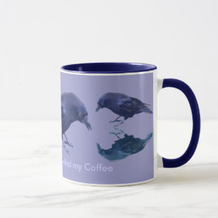 Caneca Ventiladores Funny Crow Corvidae Raven Design Mug