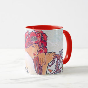 Caneca Verão (Quatro Assentos), Alphonse Mucha