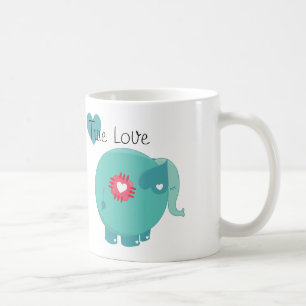 Caneca verdadeira do costume do amor do elefante