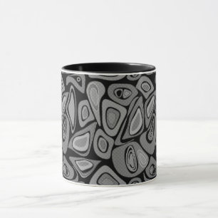 Caneca Verde, abstrato, retrô