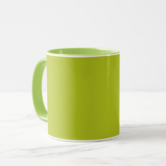 Caneca Verde ácido (cor sólida) (Frente Esquerda)