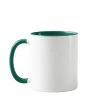 Caneca Verde Caçador Sólido Clássico para Uso Diár