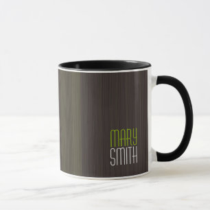 Caneca Verde conhecido feito sob encomenda retro legal