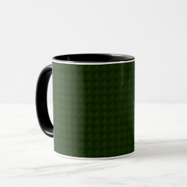 Caneca Verde conífero, sólido, geométrico.