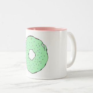 Caneca verde da rosquinha