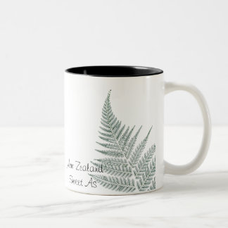 Caneca verde da samambaia de prata de NZ
