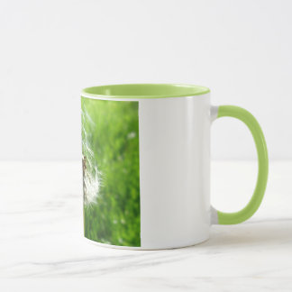 Caneca verde do dente-de-leão