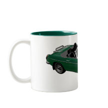 Caneca verde do roadster