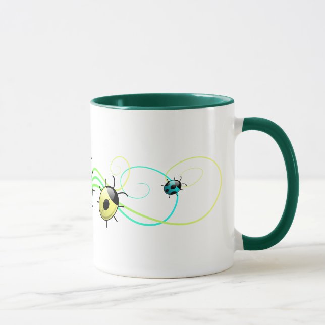 Caneca verde dos joaninhas (Direita)