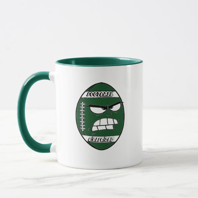 Caneca Verde Escura de Futebol para o seu Namorada (Esquerda)