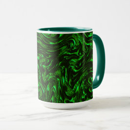 Caneca Verde metálico texturizado