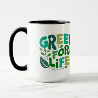 Caneca Verde para uma vida ecológica