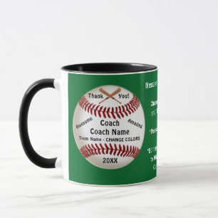 Caneca Verde Personalizável, Treinador De Baseball Muito 