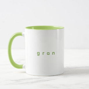 Caneca Verde Sage Minimalista Texto Personalizado Gran Br