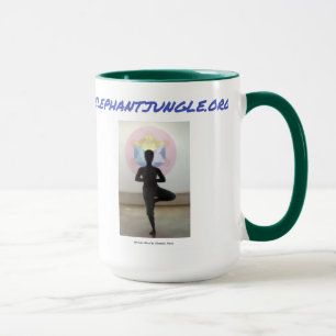 Caneca Verde-Selva-Elefante