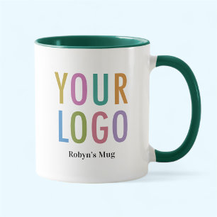 Caneca Verde Two Tone com Logotipo Personalizado N