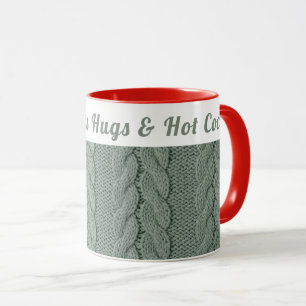 Caneca Verde Verde com Muda Personalizado Inverno   Abraç