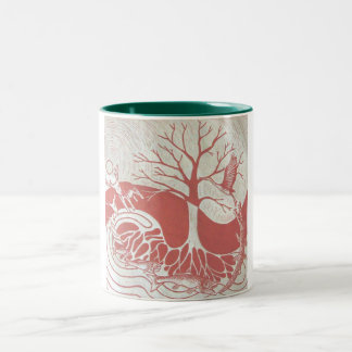 Caneca verde vermelha de Naturecycle