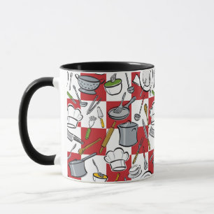 Caneca Verificação das ferramentas da cozinha
