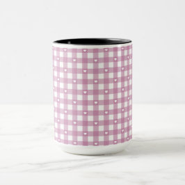 Caneca Verificações Magenta