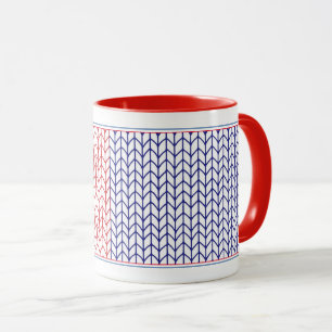 CANECA VERMELHA COMBINADA AMERICAN KNIT