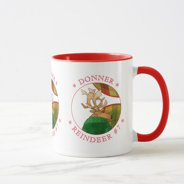 Caneca Vermelha Combo DONNER REINDEER (Direita)