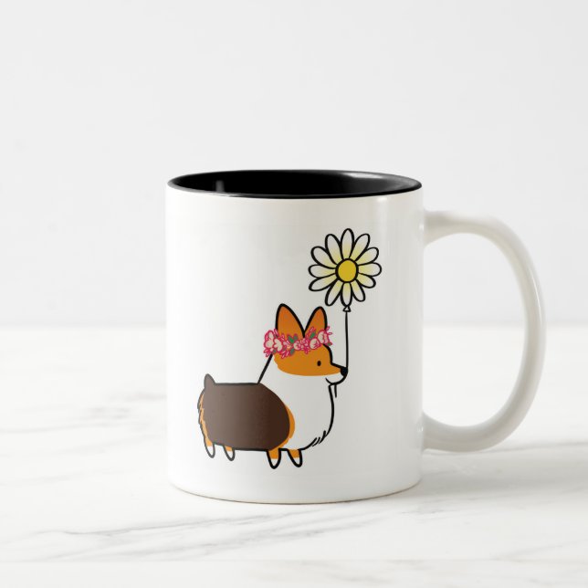 Caneca vermelha | CorgiThings de flower power do (Direita)
