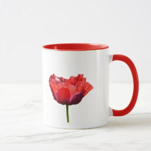Caneca vermelha da papoila