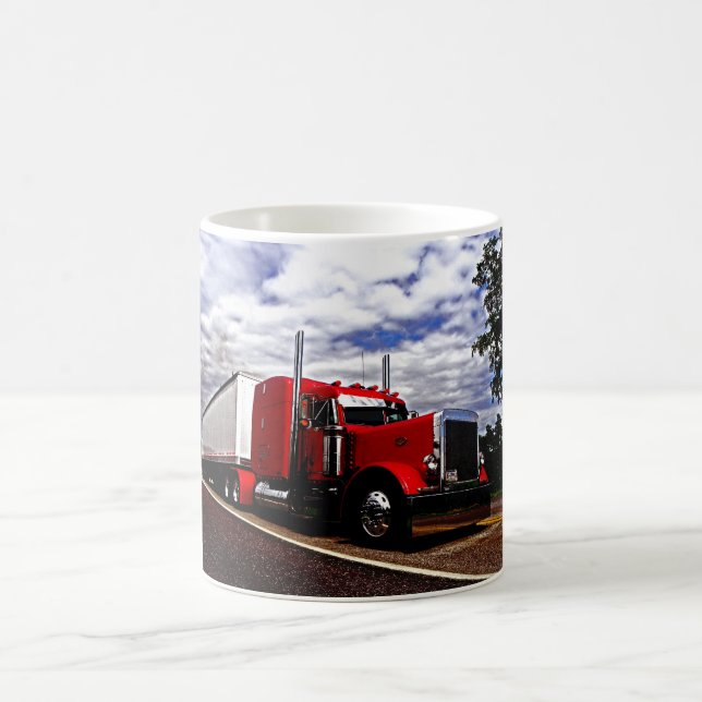 Caneca vermelha de Sensenig Peterbilt 379 (Centro)