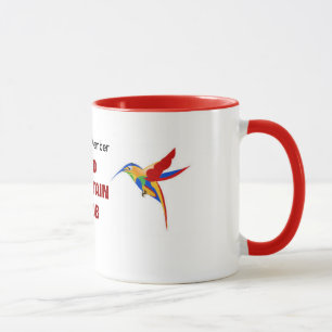 Caneca vermelha do clube da fonte