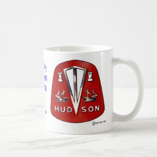 Caneca vermelha do emblema de Hudson